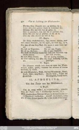 II. Afdeeling. Van den Teeler met het Werkwoord.