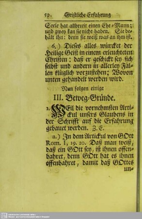 III. Beweg-Gründe