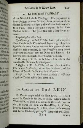 Le Cercle Du Bas-Rhin.
