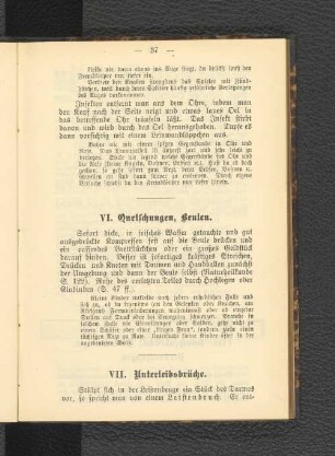 VI. Quetschungen, Beulen.