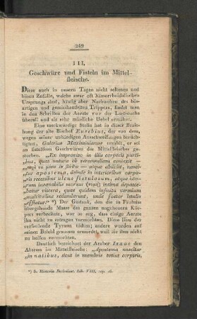 III. Geschwüre und Fisteln im Mittelfleische.