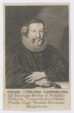 Bildnis des Johannes Conradus Dannhawerus