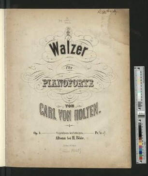 Walzer für Pianoforte : op. 4