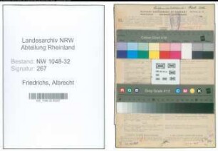 Entnazifizierung Albrecht Friedrichs , geb. 18.06.1896 (Angestellter)