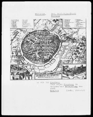 Die Stadt Freyberg in Meissen mit Belagerung von 1643