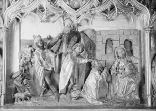 Anbetungsaltar — Predella: Anbetung durch die heiligen drei Könige