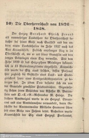 10) Die Oberherrschaft von 1828 - 1848