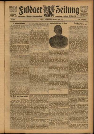 Ausgabe vom Donnerstag, den 25. Juli 1907.