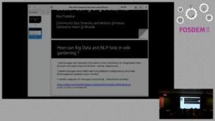 Making Wiki Gardening Tasks Easier Using Big Data and NLP