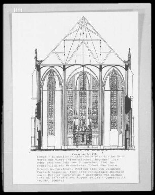 Soest, Evangelische Pfarrkirche Sankt Maria zur Wiese, Querschnitt
