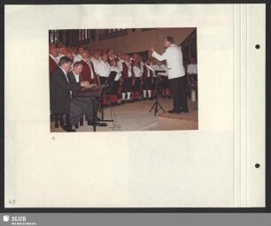 Konzert der Chöre „Kurt Schlosser“ Dresden und „Bergfreunde Schmalkalden in der Stadtkirche St. Georg in Schmalkalden : Dirigent: Matthias Bretschneider