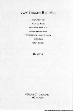 The semantic organization of the Serbo-Croatian verb