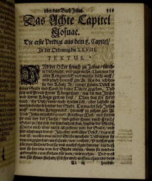 Das Achte Capitel Josuae.