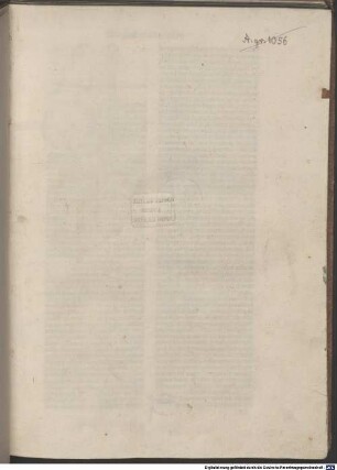 [Libri logicales] : Praedicamenta; De interpretatione; Analytica priora et posteriora; Topica; Elenchi sophistici. Aus dem Griech. übers. von Boethius und Jacobus Veneticus (Posteriora). - Porphyrius: Isagoge in Praedicamenta Aristotelis  Aus dem Griech. übers. von Boethius. - Gilbertus : Liber sex principiorum