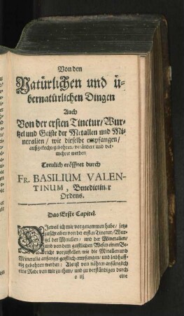 [Das Erste Capitel. - Das vierdte Capitel.]