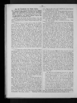 Aus der Geschichte des Stader Zolles.