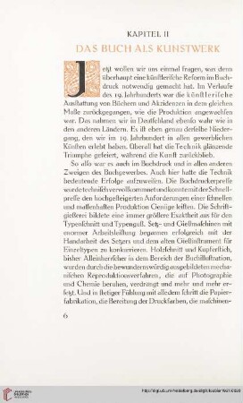 Kapitel II: Das Buch als Kunstwerk
