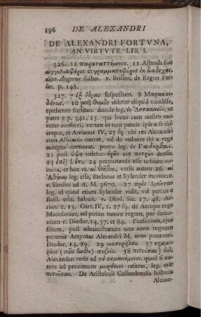 De Alexandri Fortvna, An Virtvte. Lib. I.