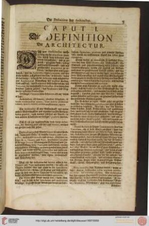 Die Definition der Architectur