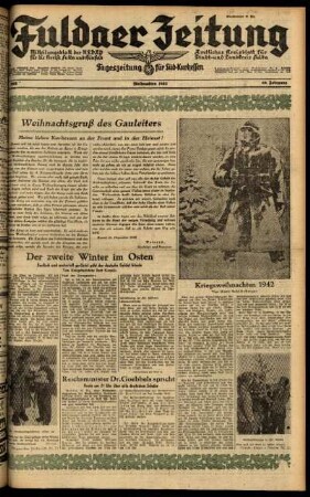 Ausgabe vom Donnerstag, den 24. Dezember 1942.