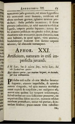 [Aphor. XXI. - XXV.]