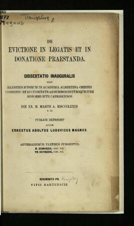De evictione in legatis et in donatione praestanda