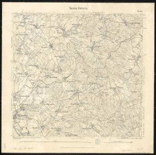 Äquidistantenkarte 143 : Section Oelsnitz, 1890 : Section Oelsnitz. - 1:25000. - Leipzig: Giesecke & Devrient, 1890. - 1 Kt.