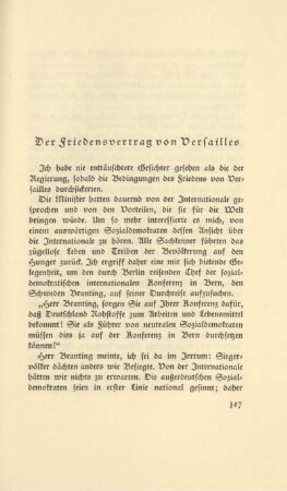 Der Friedensvertrag von Versailles