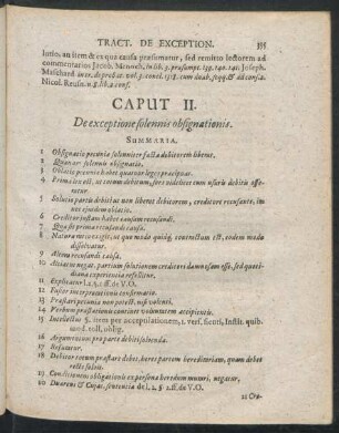 Caput II. De Exceptione solennis obsignationis