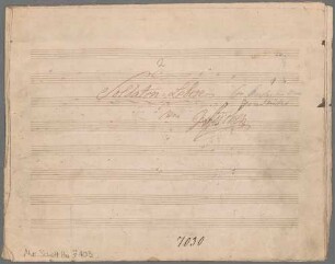 2 Partsongs - Coro maschile. - BSB Mus.Schott.Ha 7103