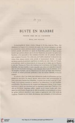 Buste en marbre