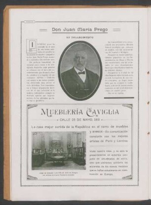Don Juan María Prego - su fallecimiento
