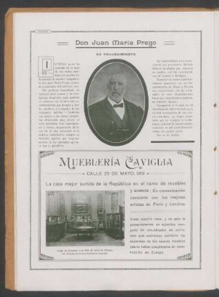 Don Juan María Prego - su fallecimiento