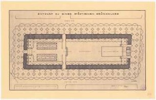 Stadtplatz: Grundriss 1:200