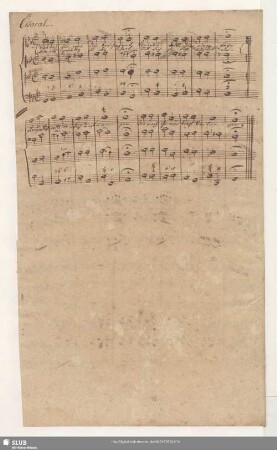 Choral: Wirf doch hin was dich beschweret