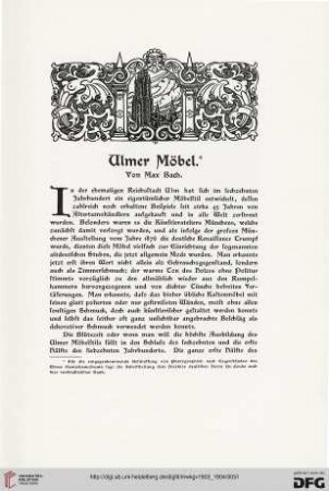 Ulmer Möbel