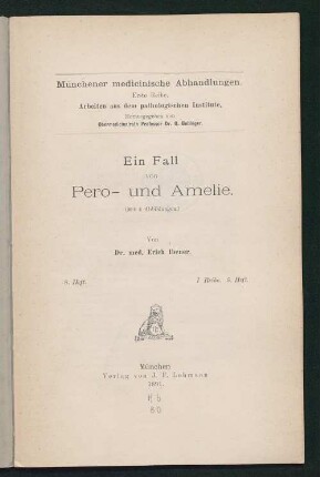 Ein Fall von Pero- und Amelie