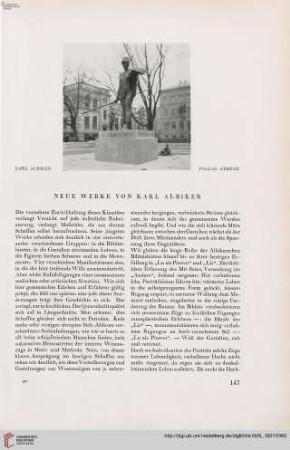 42: Neue Werke von Karl Albiker