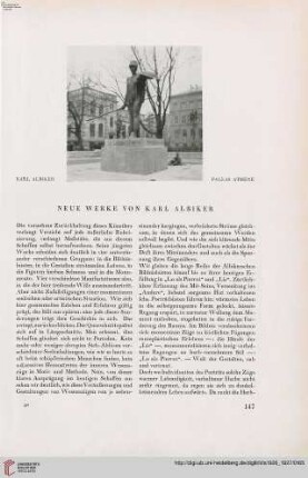 42: Neue Werke von Karl Albiker