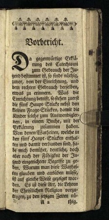 Vorbericht