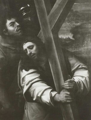 Christus sein Kreuz tragend