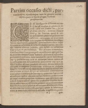 Partim occasio dicti, partim Scopus ...