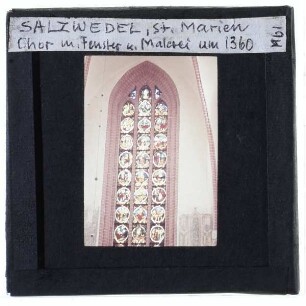 Salzwedel, Marienkirche : Innenansicht, Chor, Christusfenster