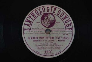 Combatimento di Tancredi et Clorinda : (4. Partie) / Claudio Monteverdi
