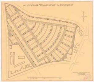 Kleingartenkolonie, Hannover: Grundriss