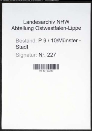 Heiratsregister Standesamt Münster