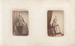 links: König Georg V. von Hannover rechts: Königin Marie von Hannover