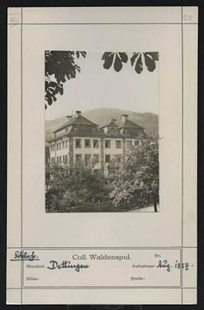 Schloss Standort: Dettingen