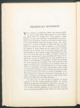 Presencias invisibles