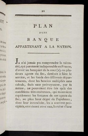 11-30, Plan Dune Banque